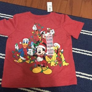 Mickey Mouse short sleeve Christmas T-shirt